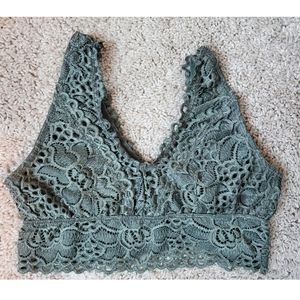 Small bralette lace green